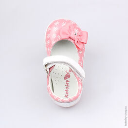 132095-22 Туфли для девочки роз-бел фото №4