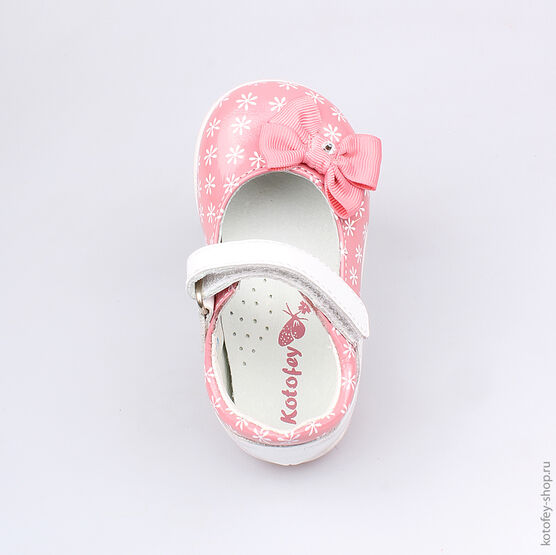 132095-22 Туфли для девочки роз-бел фото №4