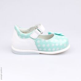 132095-23 Туфли для девочки бир-бел фото №2