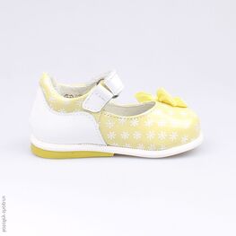 132095-24 Туфли для девочки жел-бел фото №2