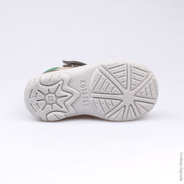 132097-22 Туфли для мальчики сер-зел фото №3