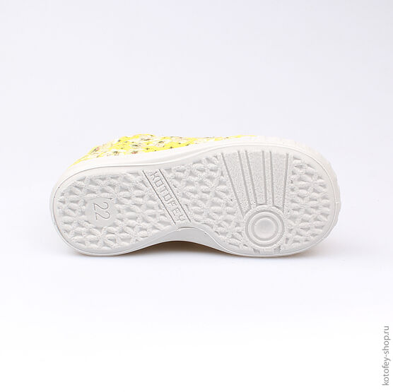 132102-21 Полуботинки для девочки желтый фото №3