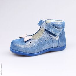 132116-23 Туфли для девочки син-роз