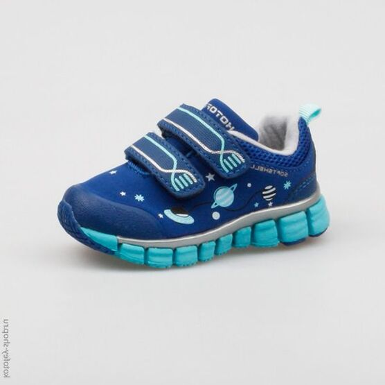 144043-72 Кроссовки для мальчики син-гол