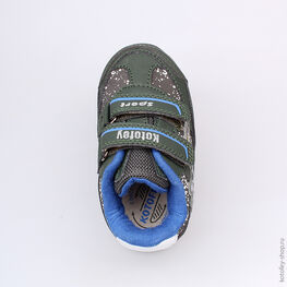 144046-73 Кроссовки для мальчики зел-син фото №4