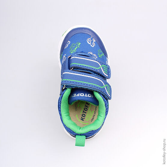 144052-73 Кроссовки для мальчики син-зел фото №4