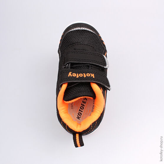 144056-72 Кроссовки для мальчики чер-ора фото №4