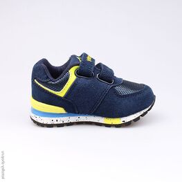 144057-71 Кроссовки для мальчики син-жел фото №2