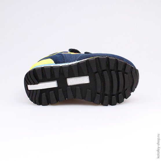 144057-71 Кроссовки для мальчики син-жел фото №3