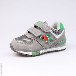 144057-72 Кроссовки для мальчики сер-зел