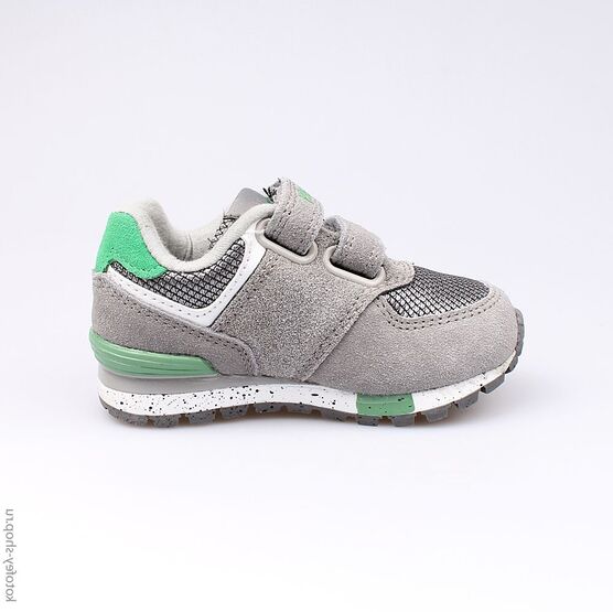 144057-72 Кроссовки для мальчики сер-зел фото №2