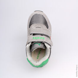 144057-72 Кроссовки для мальчики сер-зел фото №4