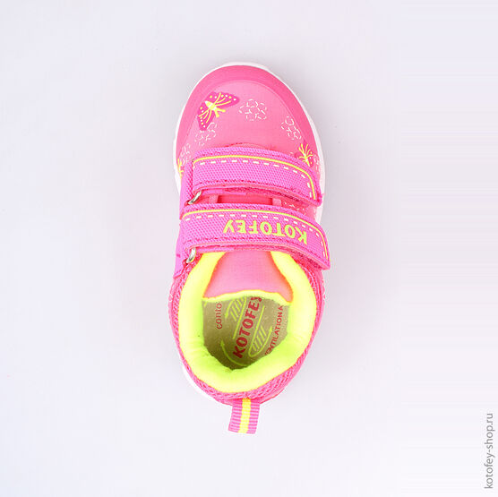 144063-71 Кроссовки для девочки роз-сал фото №4