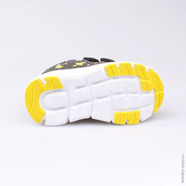 144064-72 Кроссовки для мальчики сер-жел фото №3