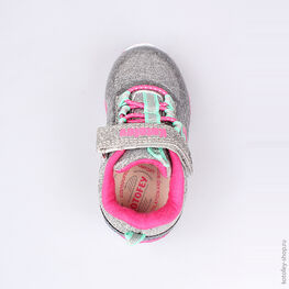 144065-72 Кроссовки для девочки сер-фук фото №4