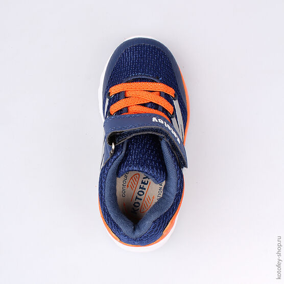 144066-72 Кроссовки для мальчики син-ора фото №4