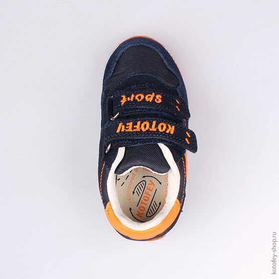 144068-21 Кроссовки для мальчики син-ора фото №4
