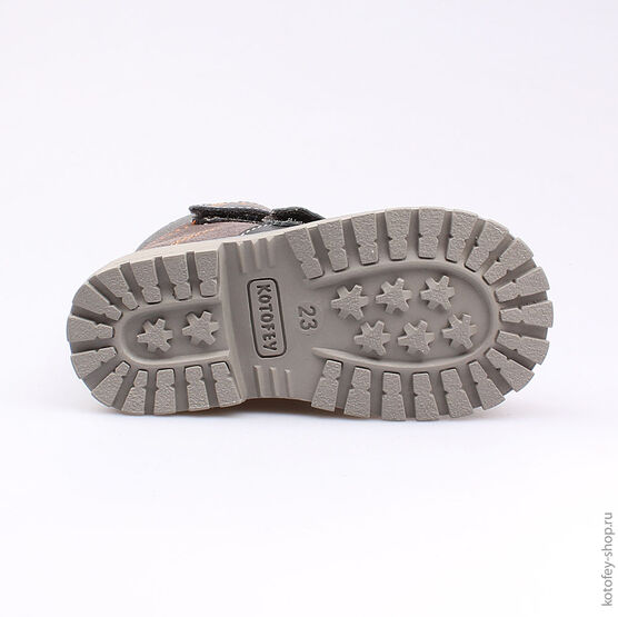 152098-32 Ботинки для мальчики серый фото №3