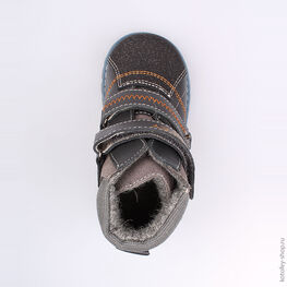 152098-32 Ботинки для мальчики серый фото №4