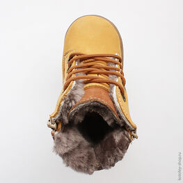 152108-51 Сапожки для мальчики желтый фото №4