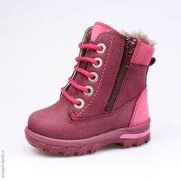 152108-55 Сапожки для девочки бордовый