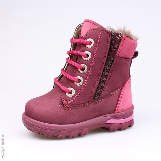 152108-55 Сапожки для девочки бордовый