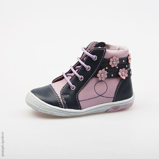 152111-22 Ботинки для девочки син-сир