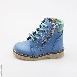152113-33 Ботинки для мальчики син-зел