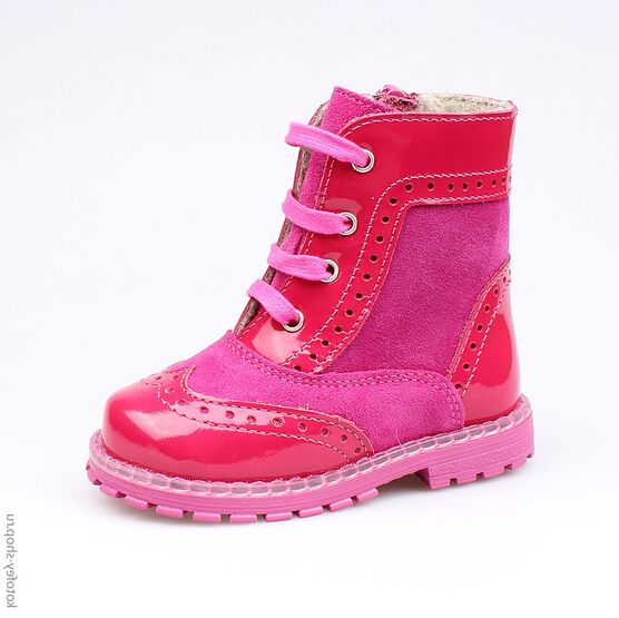 152114-33 Ботинки для девочки фуксия