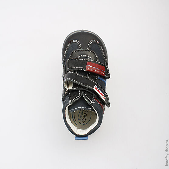 152119-21 Ботинки для мальчики син-чер фото №4