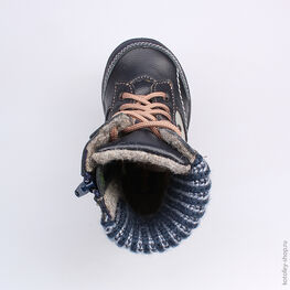 152123-31 Ботинки для мальчики светло-синий фото №4