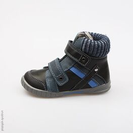 152126-31 Ботинки для мальчики чер-син