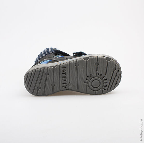 152126-31 Ботинки для мальчики чер-син фото №3