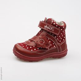 152128-32 Ботинки для девочки бордовый