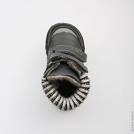 152129-31 Ботинки для мальчики сер-сал фото №4