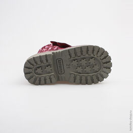 152132-31 Ботинки для девочки бордовый фото №3