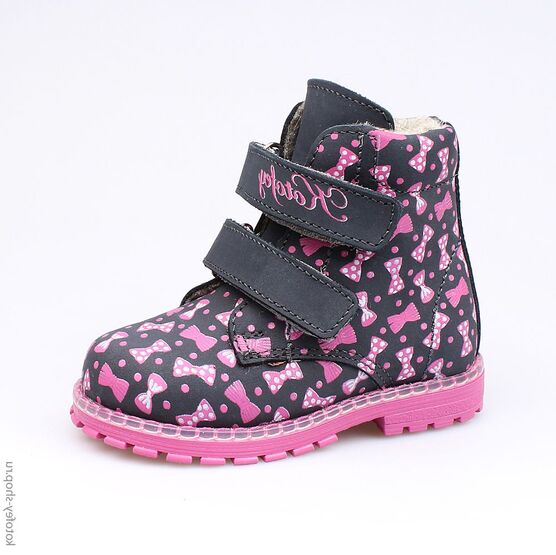 152132-33 Ботинки для девочки светло-синий