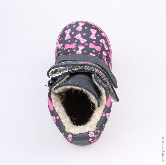 152132-33 Ботинки для девочки светло-синий фото №4