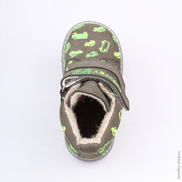 152133-31 Ботинки для мальчики серый фото №4