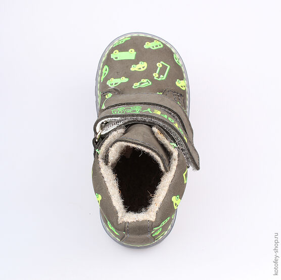 152133-31 Ботинки для мальчики серый фото №4