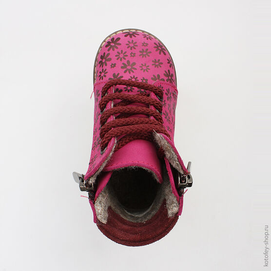 152136-31 Ботинки для девочки фуксия фото №4