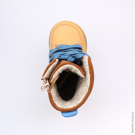 152138-31 Ботинки для мальчики желтый фото №4