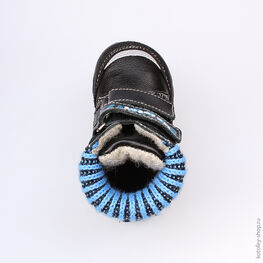 152141-31 Ботинки для мальчики чер-син фото №4