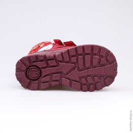 152142-31 Ботинки для девочки красный фото №3