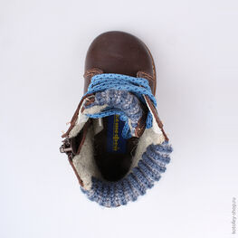 152143-35 Ботинки для мальчики кор-син фото №4