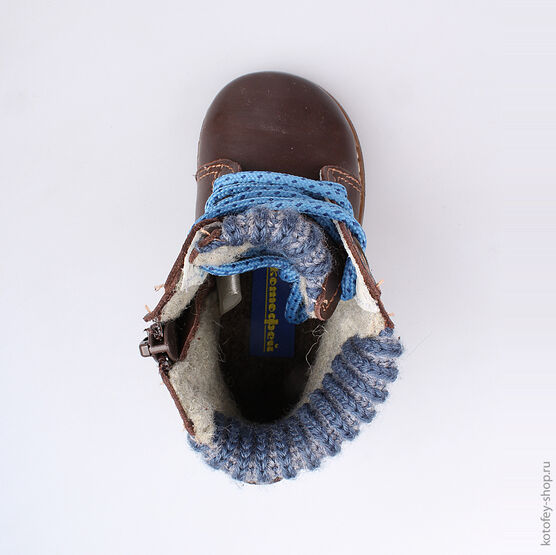 152143-35 Ботинки для мальчики кор-син фото №4