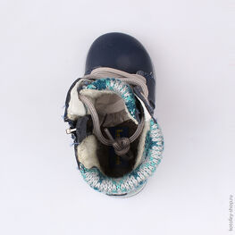 152143-36 Ботинки для мальчики светло-синий фото №4