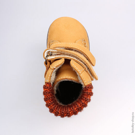 152144-30 Ботинки для мальчики желтый фото №4