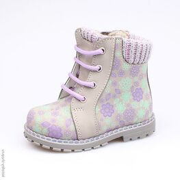 152145-31 Ботинки для девочки сер-сир