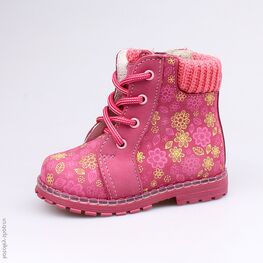 152145-34 Ботинки для девочки розовый